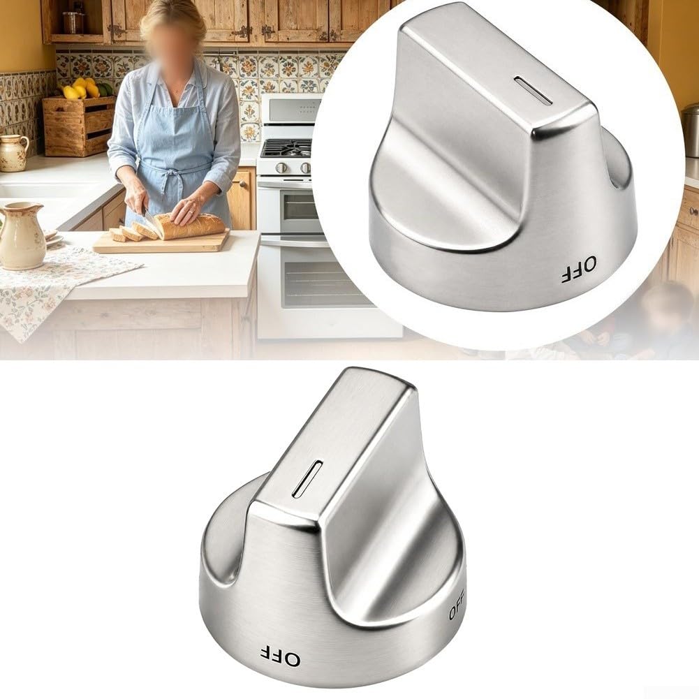 Manopola Forno Gas Acciaio Rinforzata 5cm Nera(B)
