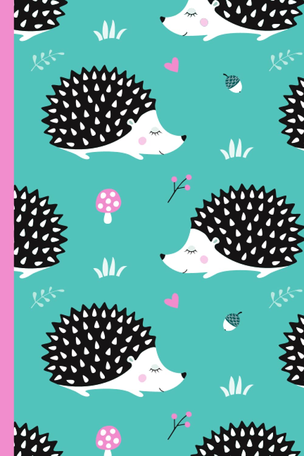 Hedgehog Animal Notebook Lined Notepad Journal Diary Jotter | 100 pages | 6"x9" | 6x9 inches