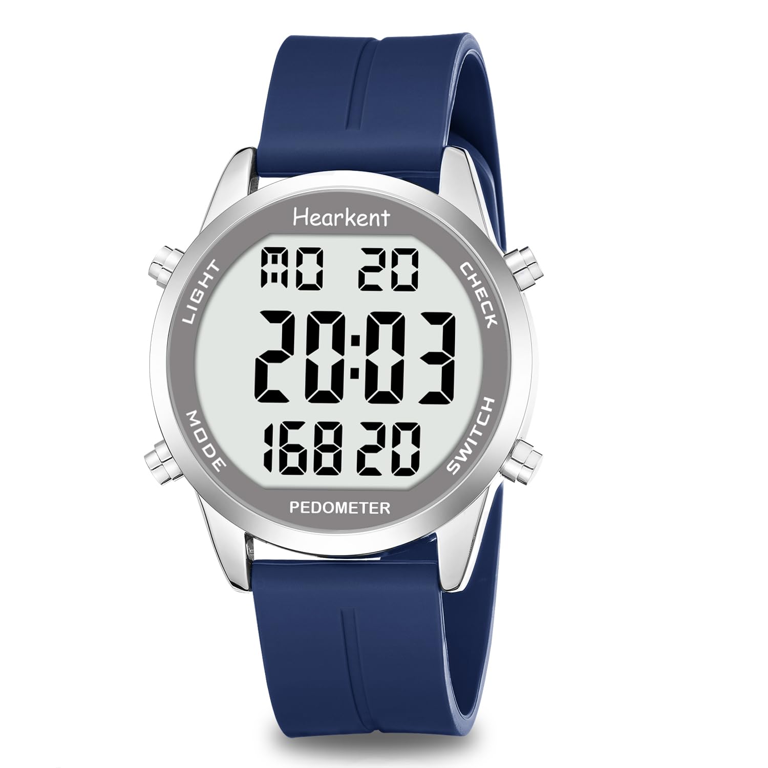 Pedometer Watch for Walking for Senior No App Required with Steps Calories Counter and LCD Large Numbers