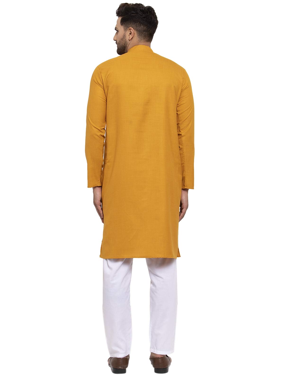 Jompers Men's Cotton Kurta Payjama Set. (Yellow,Xxl)