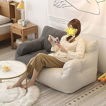 Amazon購入品 ビーズクッション ベージュ 2人がけソファー Amazon購入品 ビーズクッション ベージュ 2人がけソファー