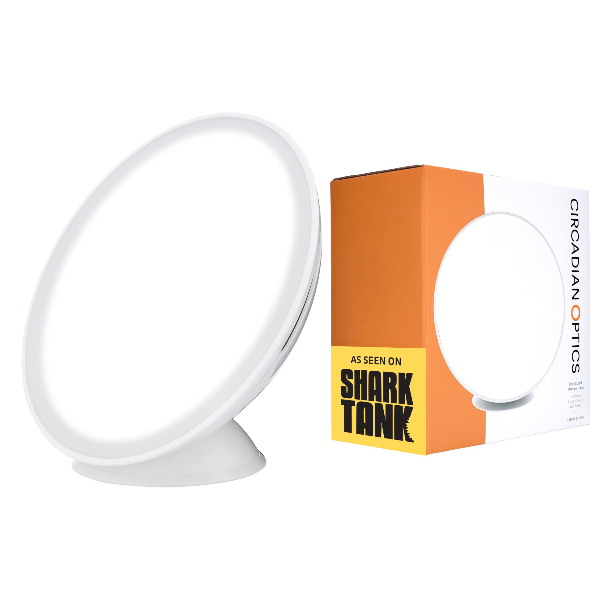 Circadian Optics Lampu - Lámpara de terapia de luz brillante | Como se ve en Shark Tank | Potente brillo de 10.000 LUX | Color de 5500 K imita el sol del mediodía | Rayos de espectro completo | Mejora