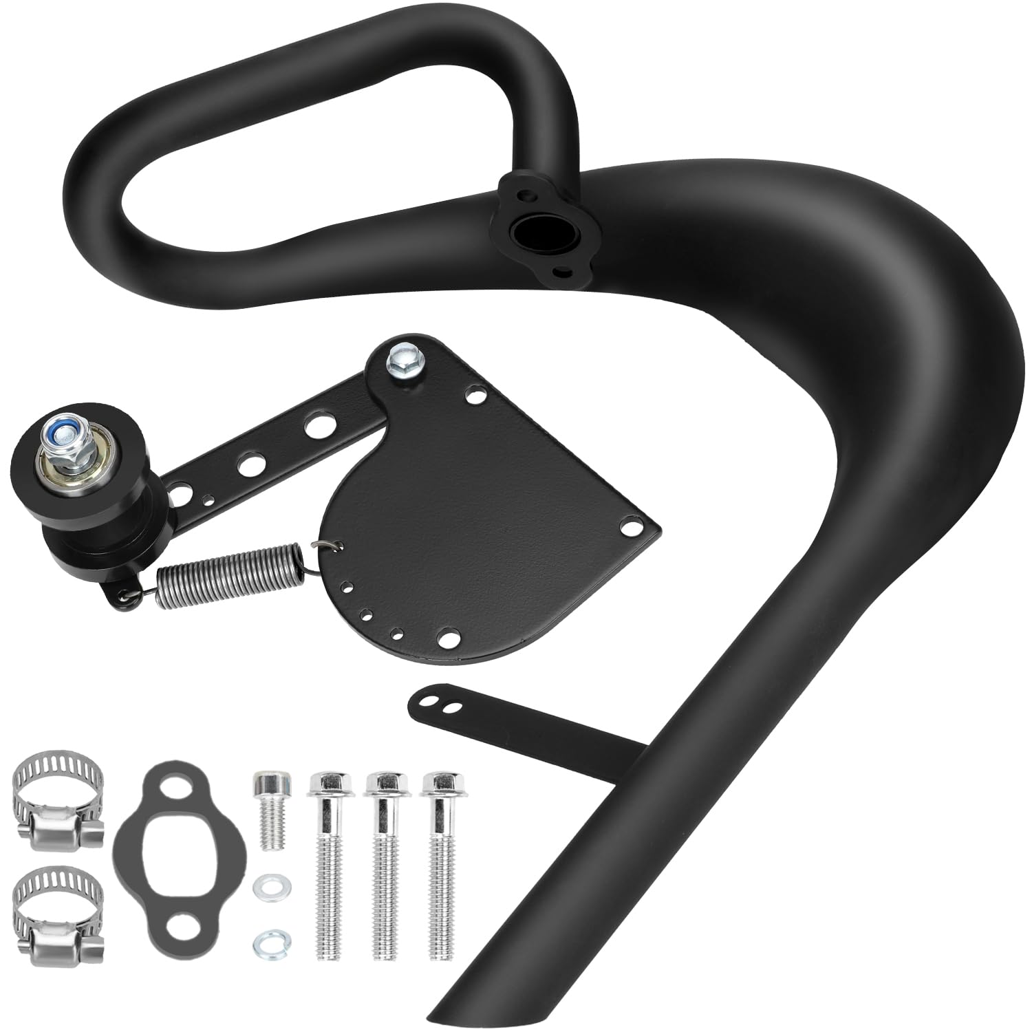 Amazon.com: YOXUFA Chrome Expansion Chamber Exhaust Pipe