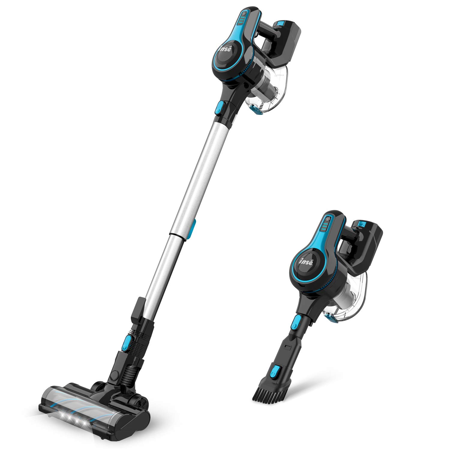 INSE Stick Vacuum Cleaner Cordless, 2 
