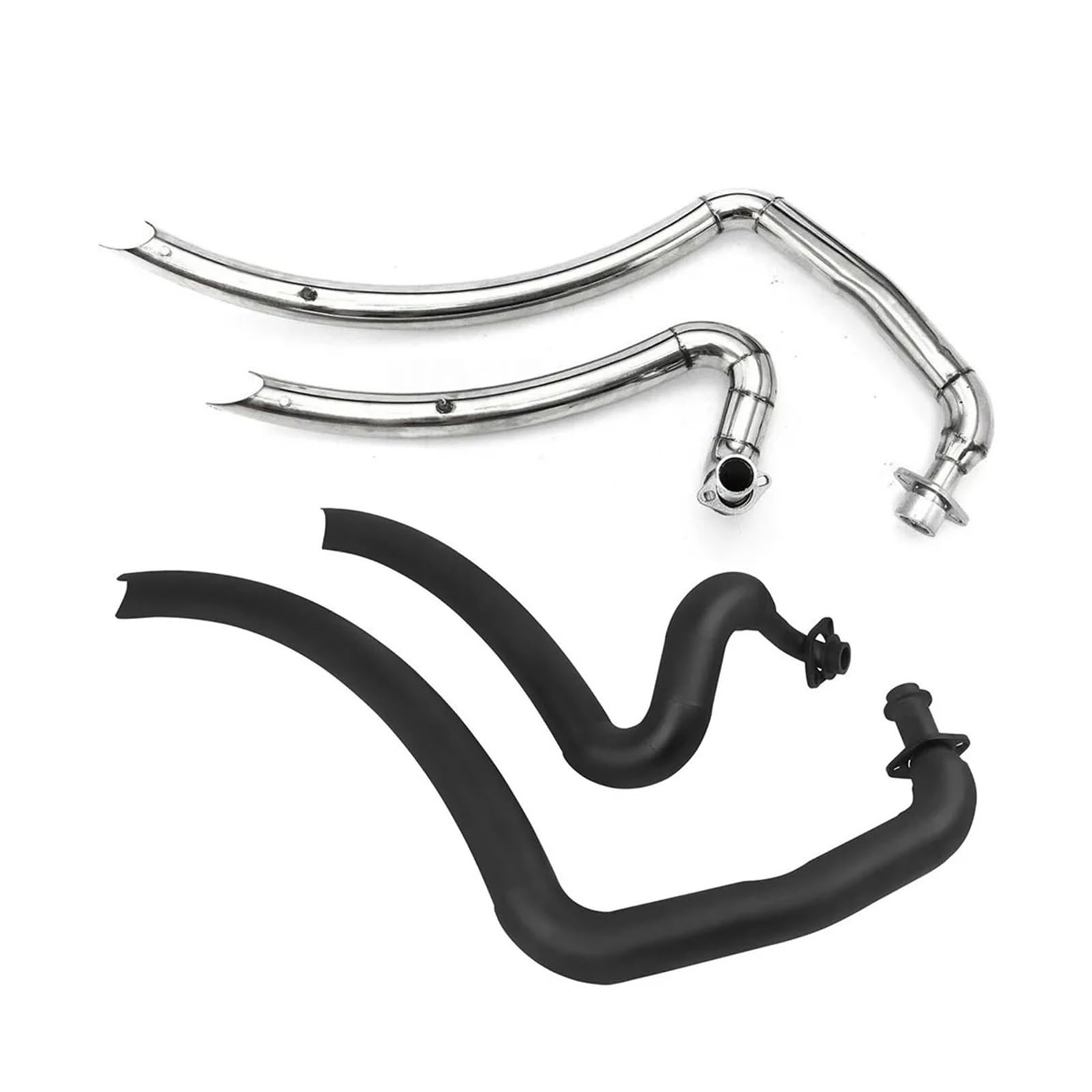 Motorcycle Slash Cut Exhaust Muffler Pipe System With Removable Silencers For Yamaha Virago XV125 XV 125 XV250 XV 250