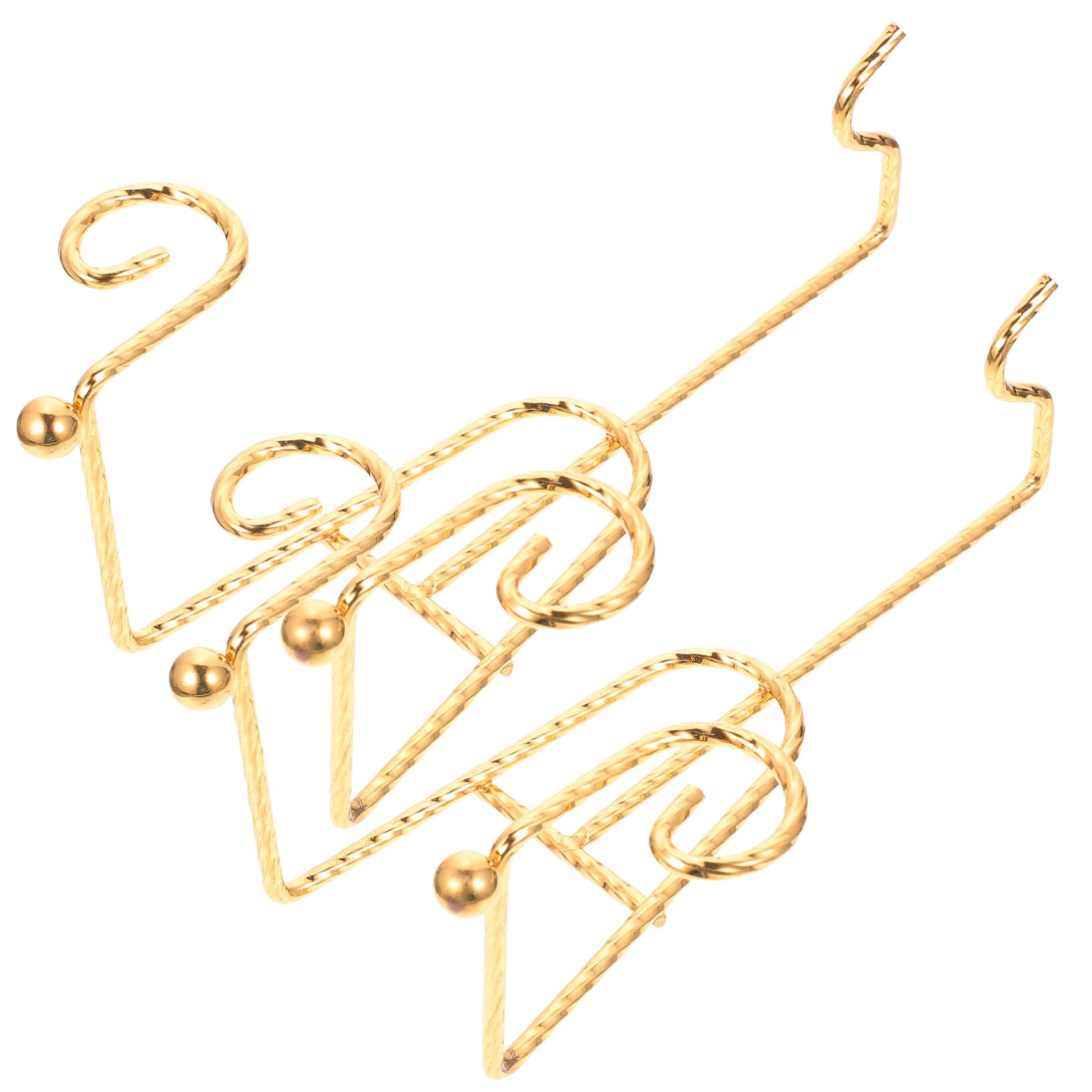 IWOWHERO 2Pcs Metal Plate Display Rack Elegant Cup Stand for Decorative Plates Dishes Picture Frames Sturdy Holder for Desktop Organization for Home Office