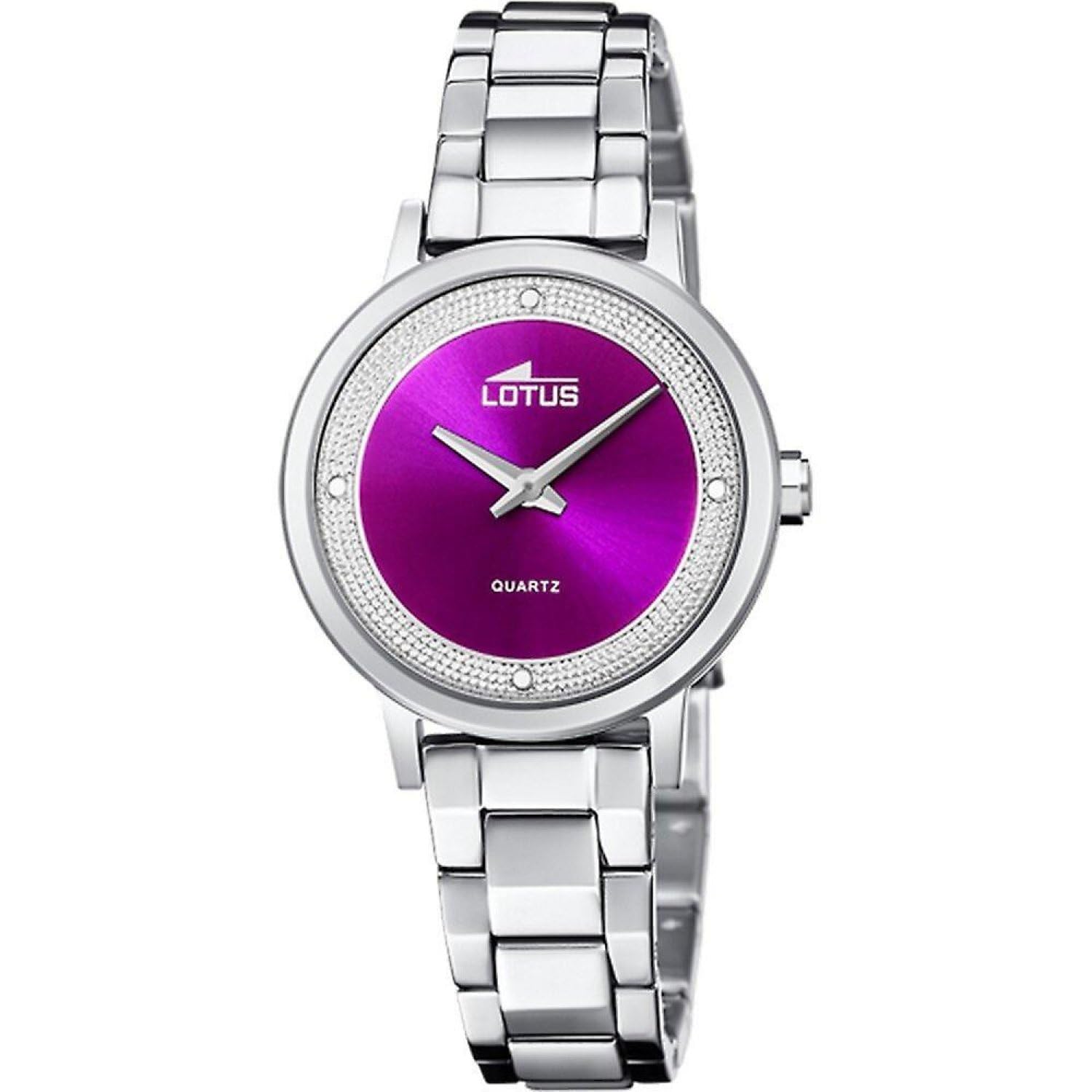 LOTUS Orologio Donna Analogico in Acciaio Inossidabile 316l Argentato | Movimento al Quarzo, Vetro Minerale ad Alta Resistenza, Impermeabile 5 ATM, Special Prices 18892/4