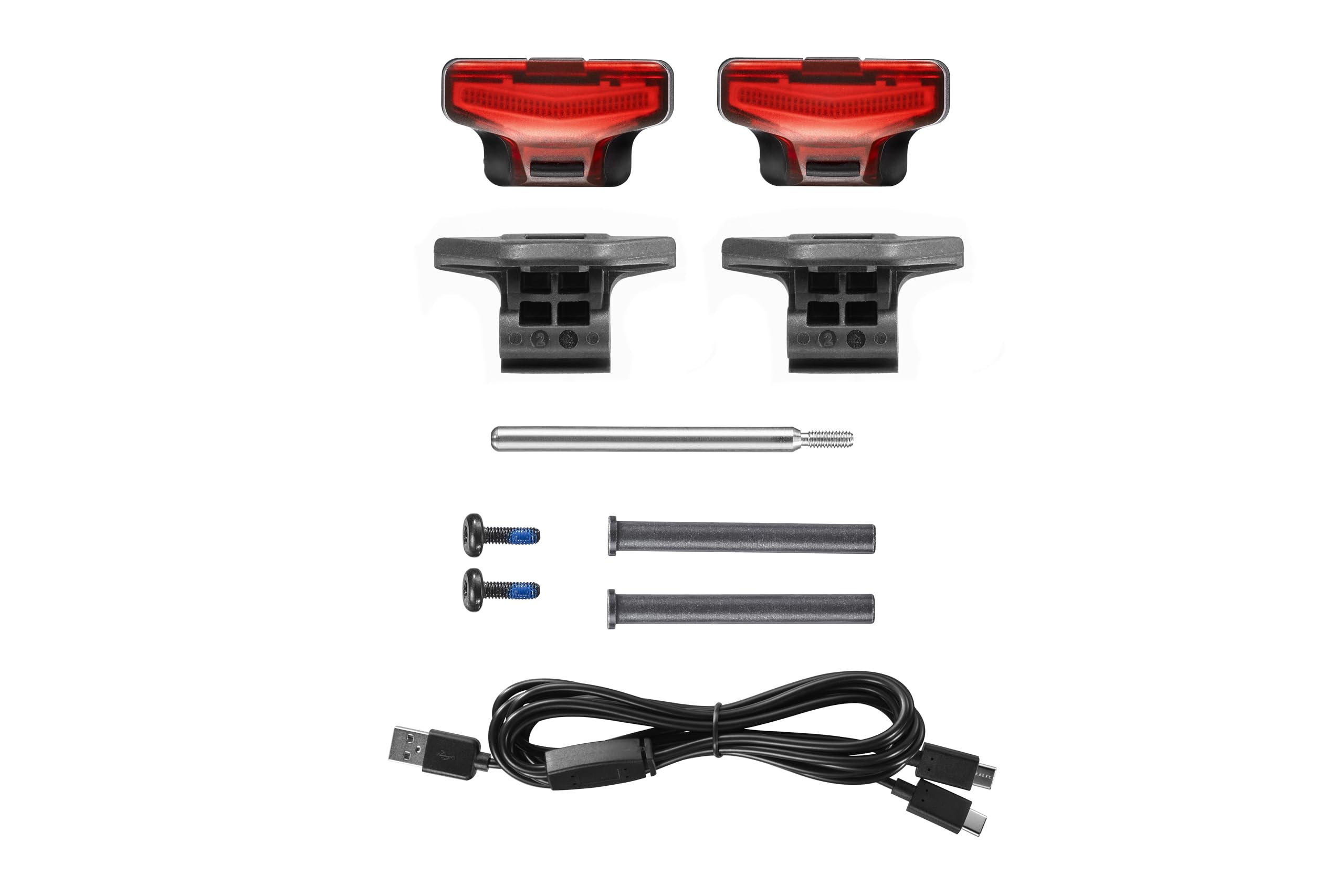 Look Keo 2 Max Vision – Pedali da corsa con luce posteriore Vision integrata, 60 lm, autonomia fino a 40 h