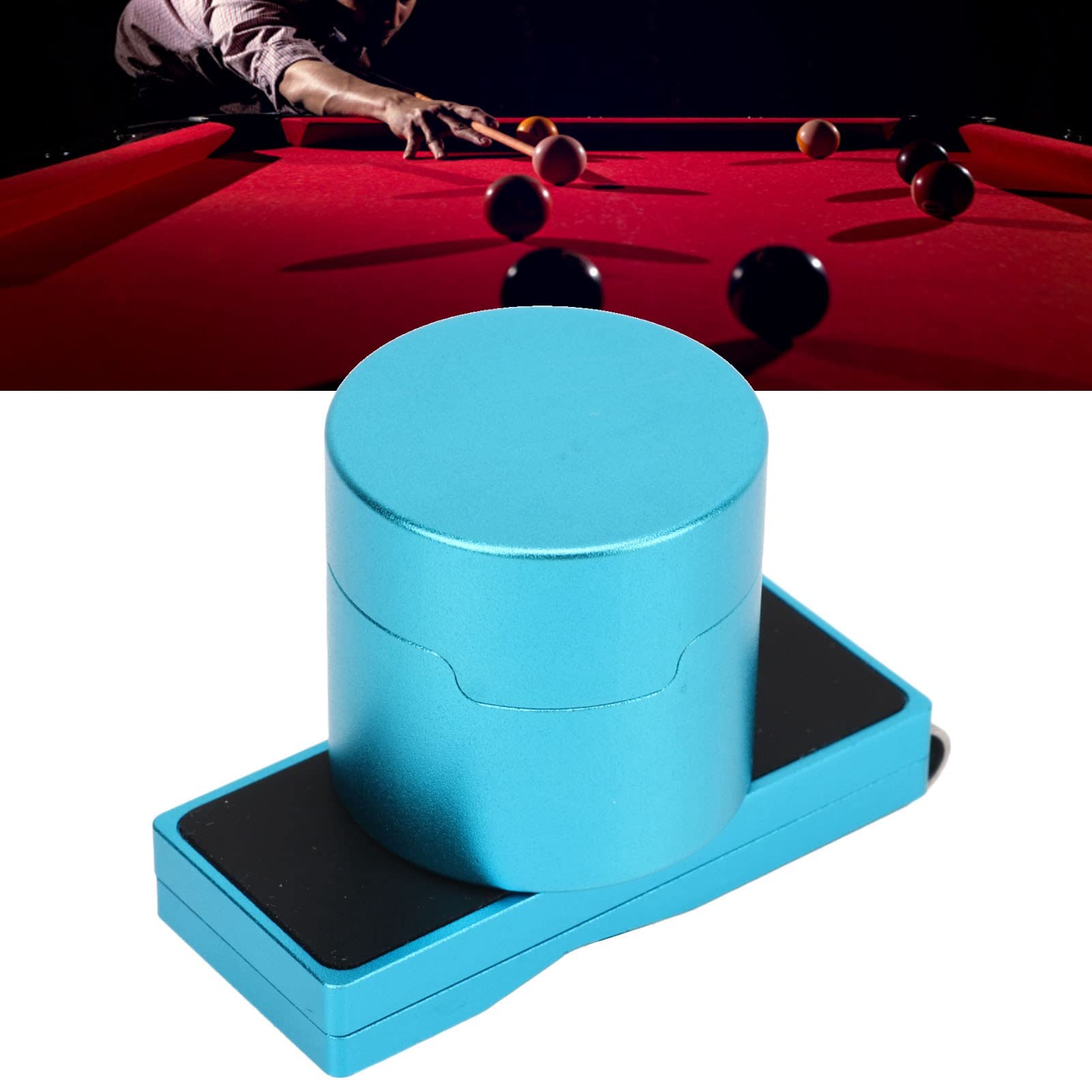 Billard-Kreidehalter, Legierung mit Fester Snooker-Kreide-Halterbox, Billard-Kreide-Aufbewahrungskoffer, Magnetischer Queue-Kreide-Box-Halter, Queue-Kreide