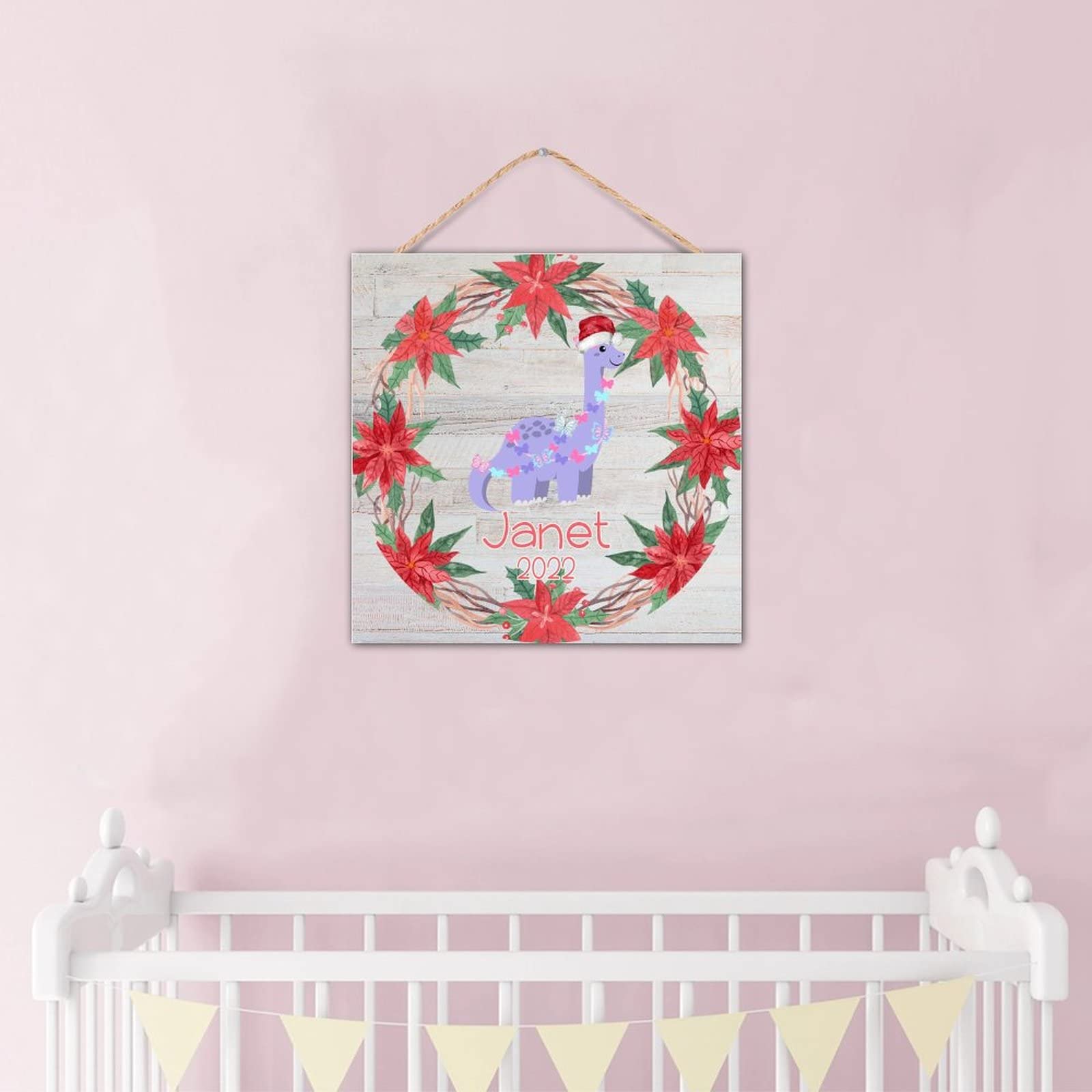 Plaque murale décorative en bois, cadeau idéal de Noël