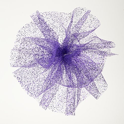 Darice 2913-77 Glitter Tulle Glitter 6In Wide, Purple, 10 Yd #TOP1