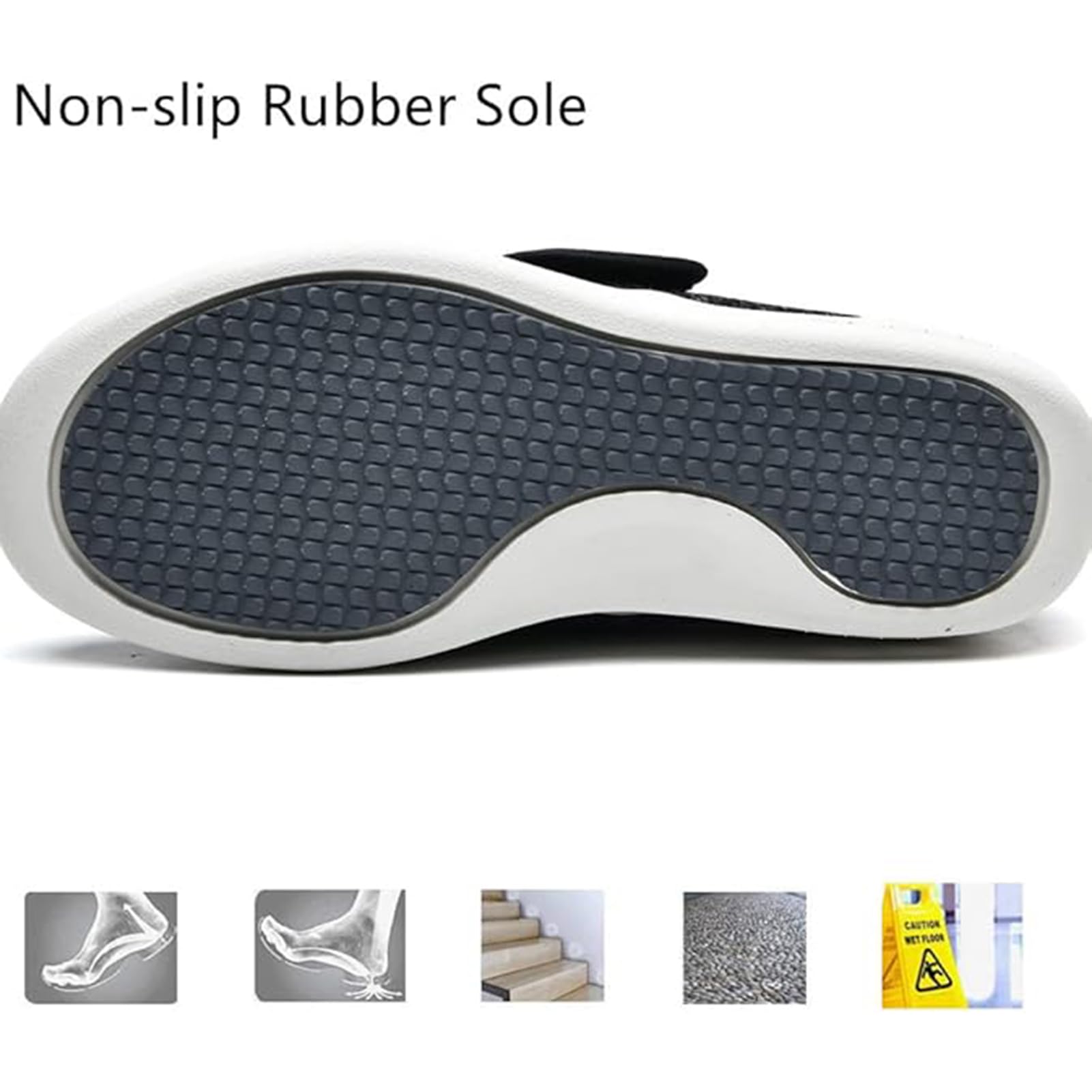 Bardzo szerokie buty dla cukrzyków, dla mężczyzn i kobiet, hallux valgus, antypoślizgowe, oddychające, siateczkowe, buty rekreacyjne, buty zdrowotne, dla seniorów, na opuchnięte stopy