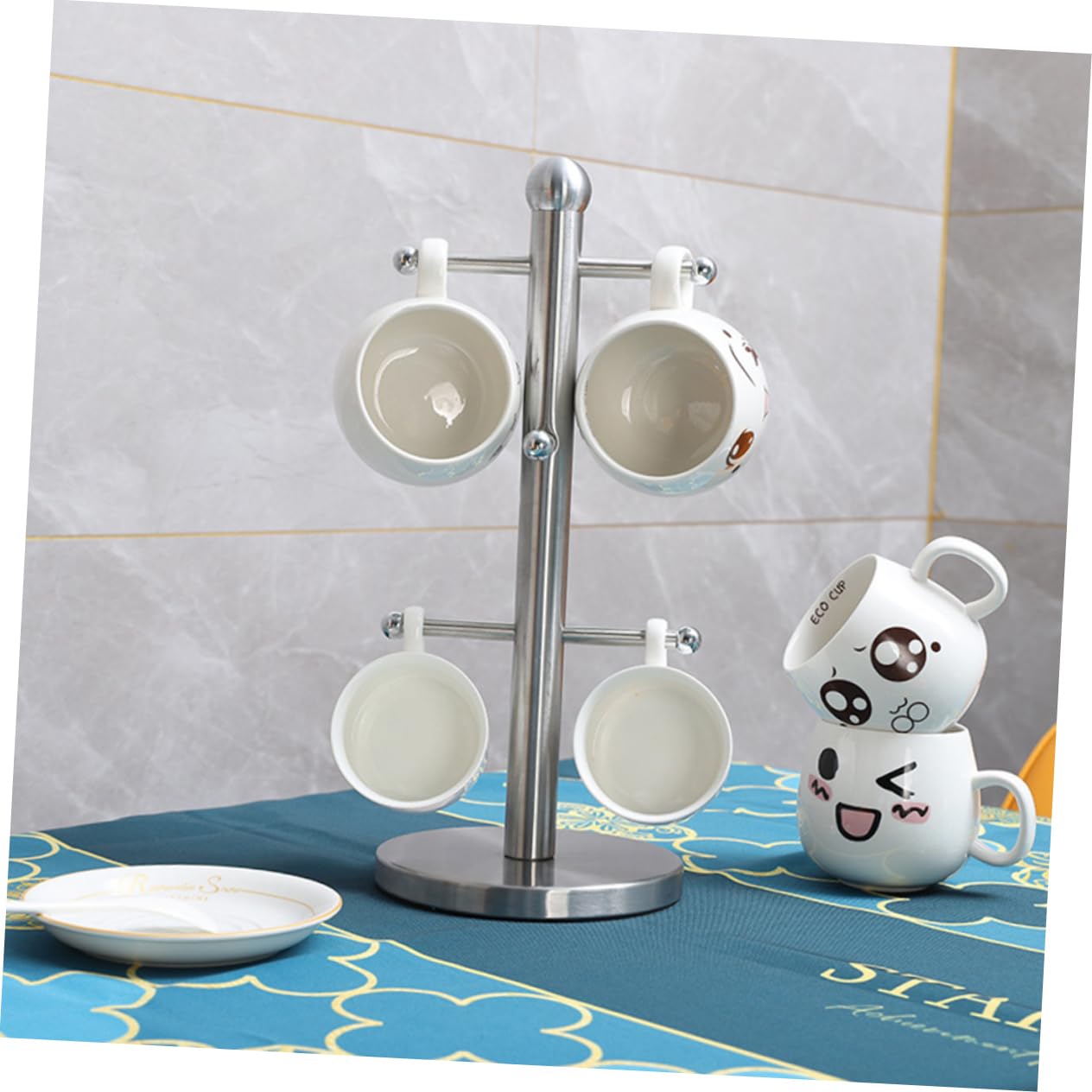 Gatuida Tassenregal Hängend Kaffeetassenhalter Getränkeregal Aufbewahrungsregal Tassenhalterung Tassen Trockengestell Tassen-aufhänger Hängendes Rack