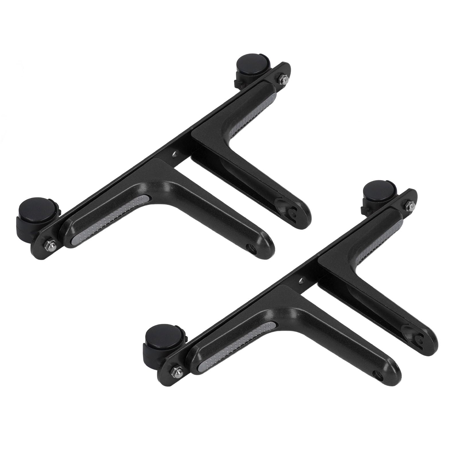 Eujgoov 2 Piezas Calentador Vertical Soporte Móvil Pies Pantalla de Partición Soporte de Equilibrio Patas de Antideslizantes Estables de Base Universal Resistente para (Black)