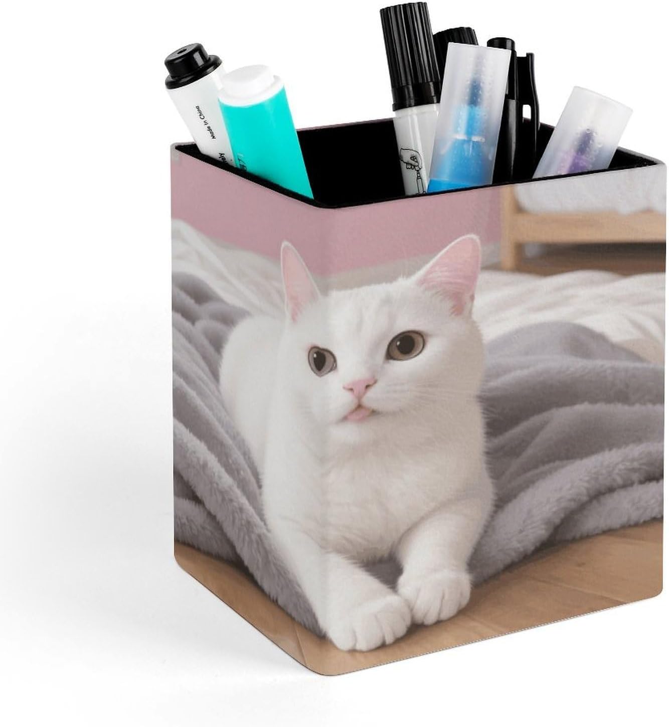 Cat Pen Holder Office Supplies for Desk Storage