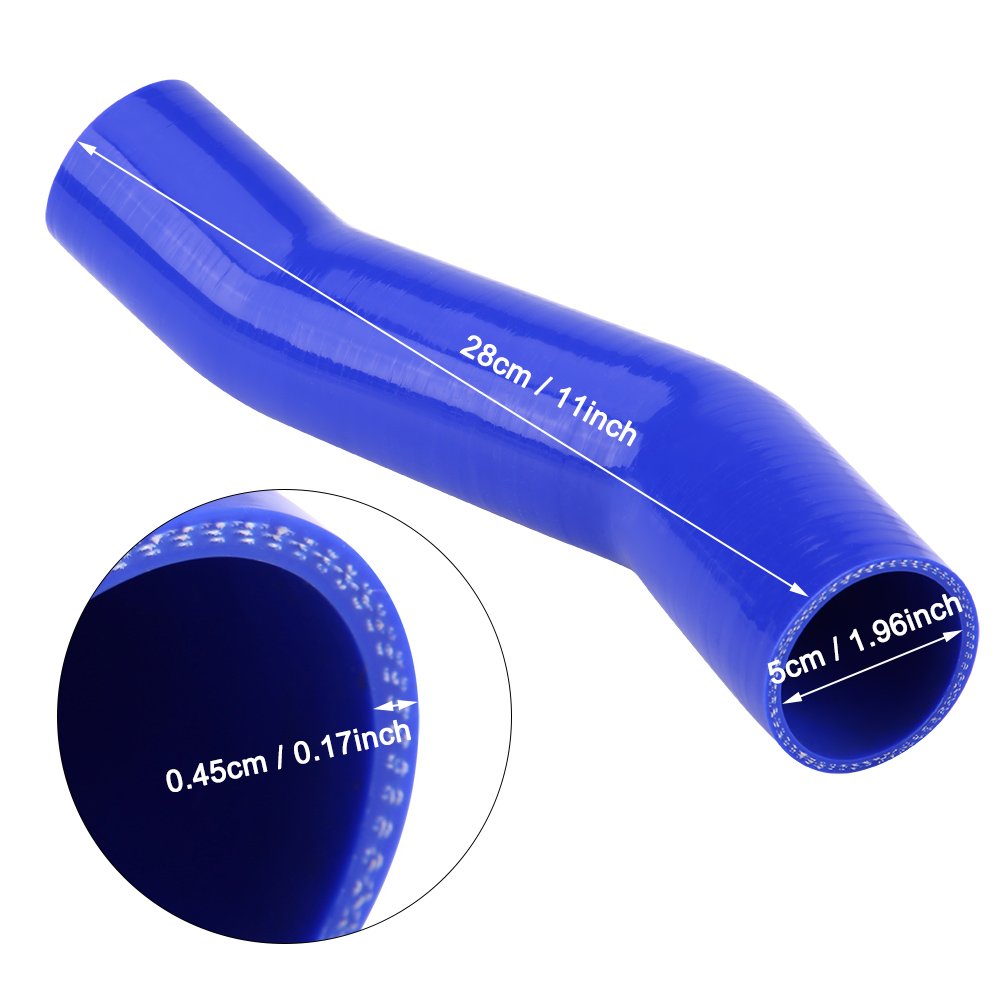 KIMISS Auto Silicone Intercooler Hose Turbo Boost Pipe per sostituzione per X-Type 2.0 - 2.2D 03-09 C2S26986