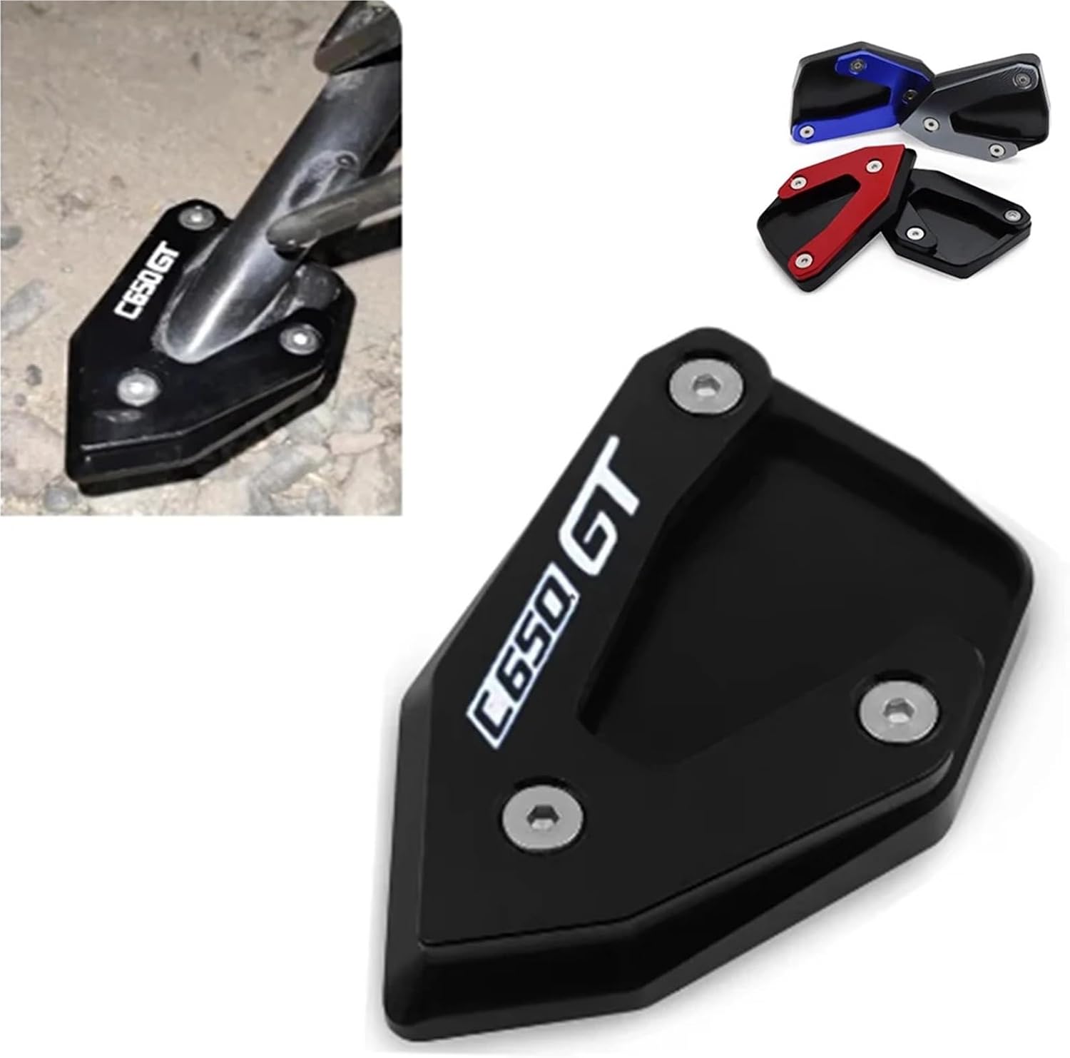 バイク サイドスタンドプレート BMW用 C600用 SPORT用 C650GT用 C 650 GT用 2012-2023 合金製