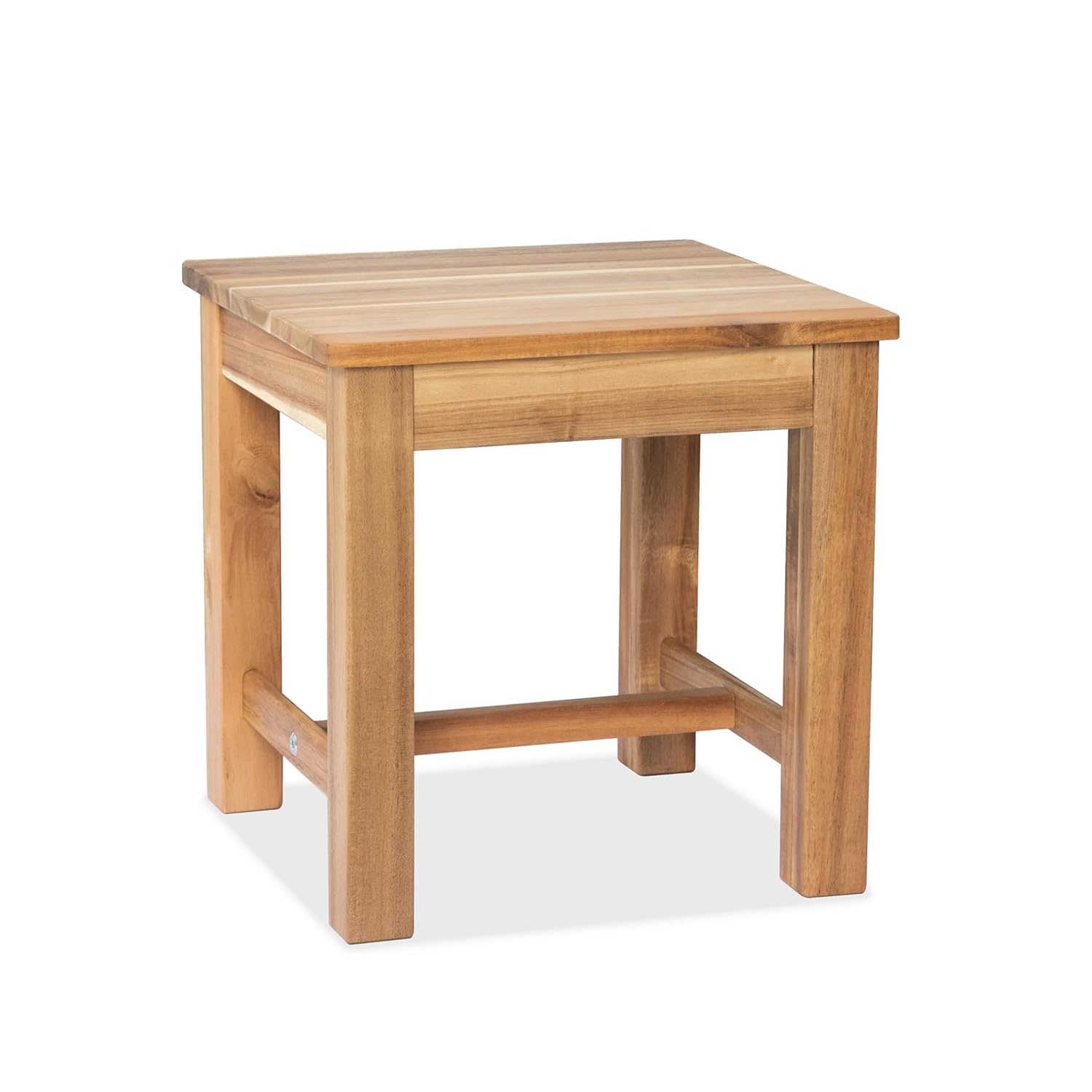 LALITA HANDICRAFT Solid Sheesham Wood Stool for Home | Multipurpose Wooden Sitting Stool for Living Room, Bedroom, Kitchen | Natural Finish-image-49
