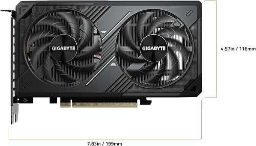 GIGABYTE GeForce RTX 5060 WINDFORCE MAX OC 8G Graphics Card 8GB 128bit GDDR7 PCIe 5.0 WINDFORCE Cooling System GV-N5060WF2MAX OC-8GD Video Card - 6