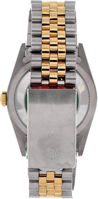 Pre-Loved Oyster Perpetual Datejust Automatic Watch Stainless Steel and Yellow Gold with Diamond Markers 36