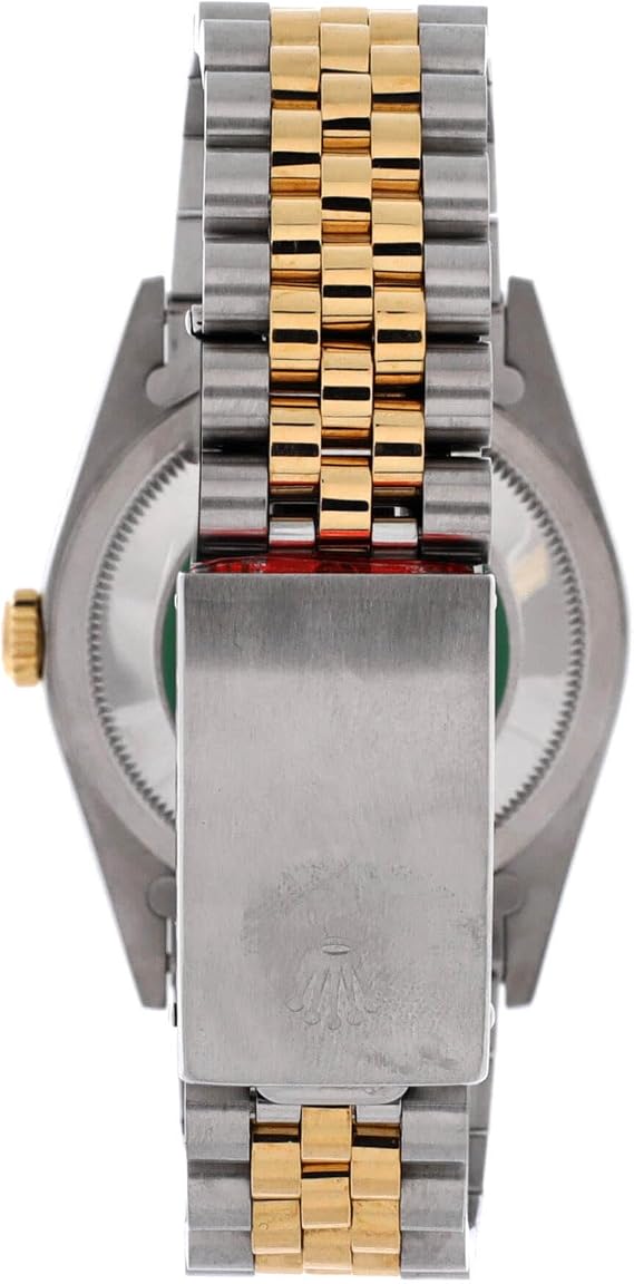 Pre-Loved Oyster Perpetual Datejust Automatic Watch Stainless Steel and Yellow Gold with Diamond Markers 36