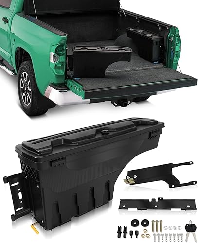 SCITOO Cerradura y llaves caja de almacenamiento de caja de camión Tits para Ford para F-150 2015-2022 lado izquierdo del conductor
