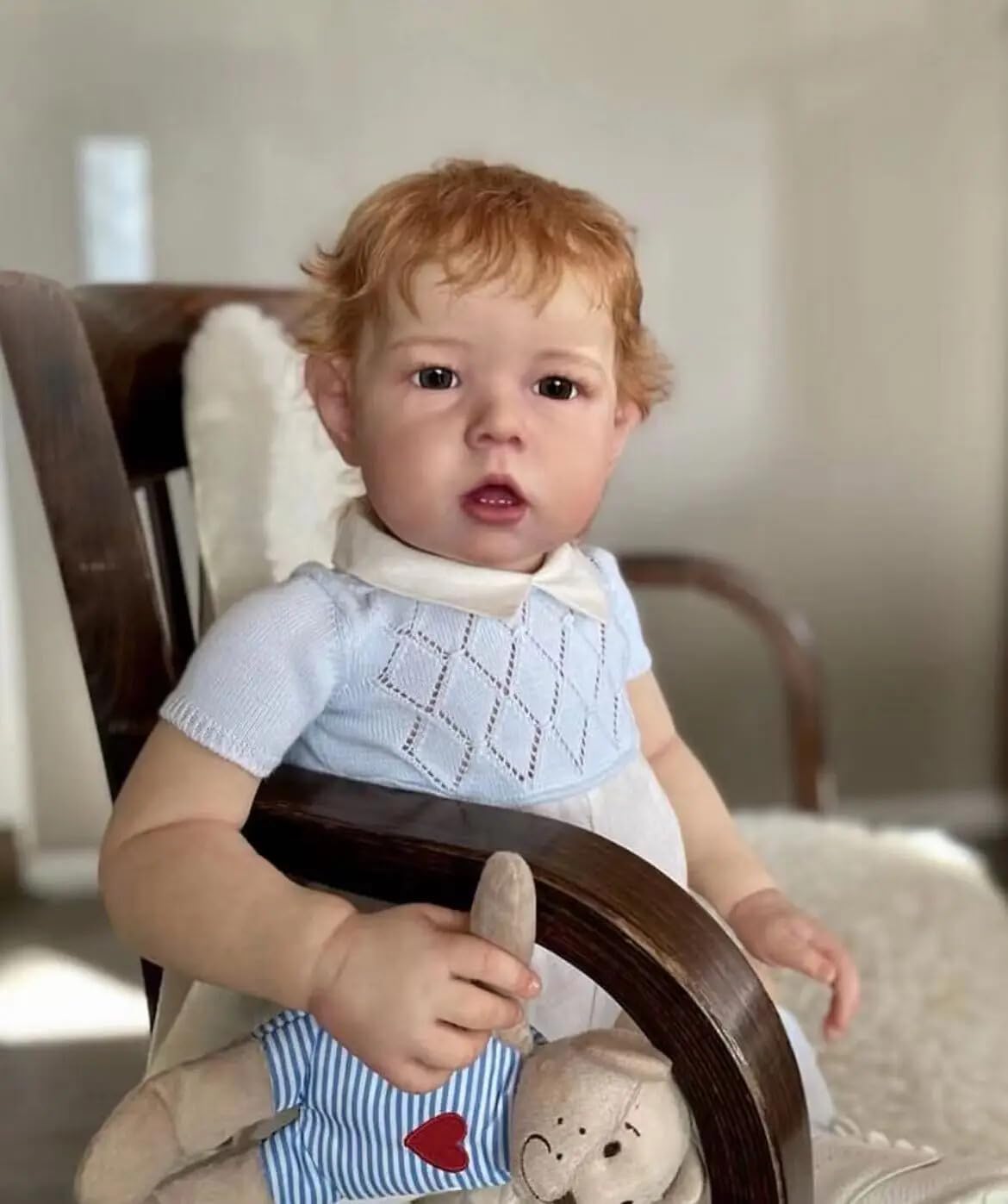 RXDOLL Realistische Reborn Baby Puppen 28 Zoll Reborn Kleinkind Puppe Junge Gewichtete Weiche Stoffkörper Lebensechte Babypuppe Handgemachtes Spielzeug für Kinder ab 3 Jahren
