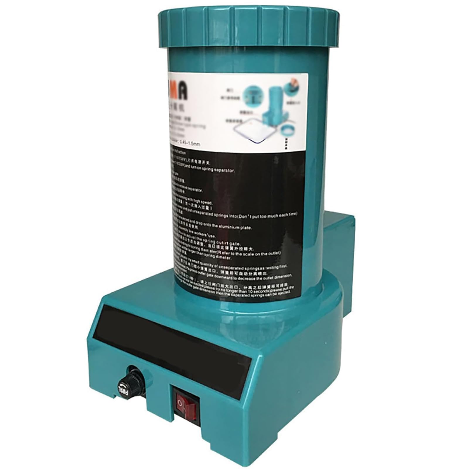 Herramienta separadora de resortes, máquina automática compacta de 30 W para resortes helicoidales, se adapta a 2-15 mm de diámetro y 2-30 mm de longitud, ideal para uso en taller o fábrica