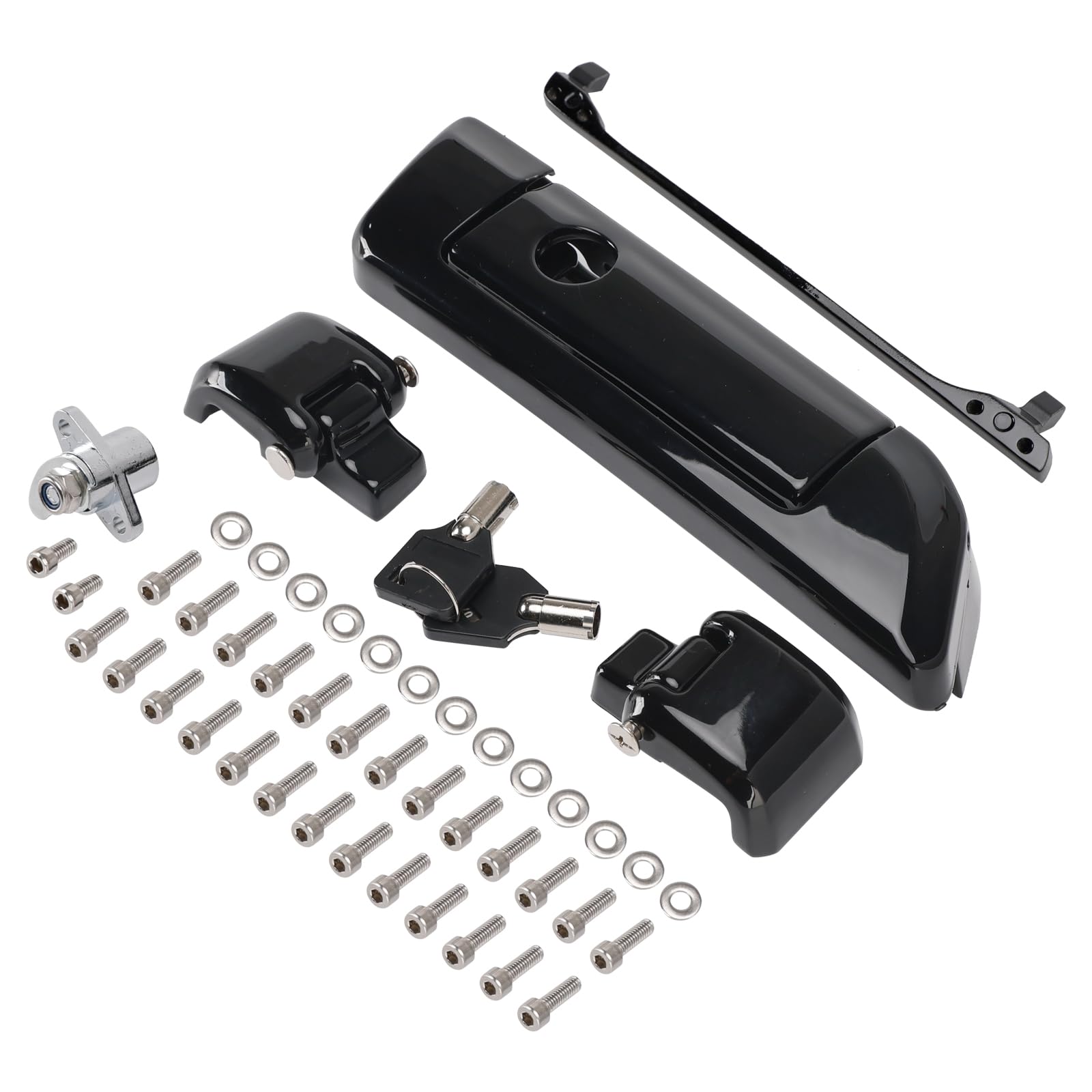 MAD HORNETS Black Hinges and Latch Kit for Touring Razor Chopped King Tour Pack 2014-2023