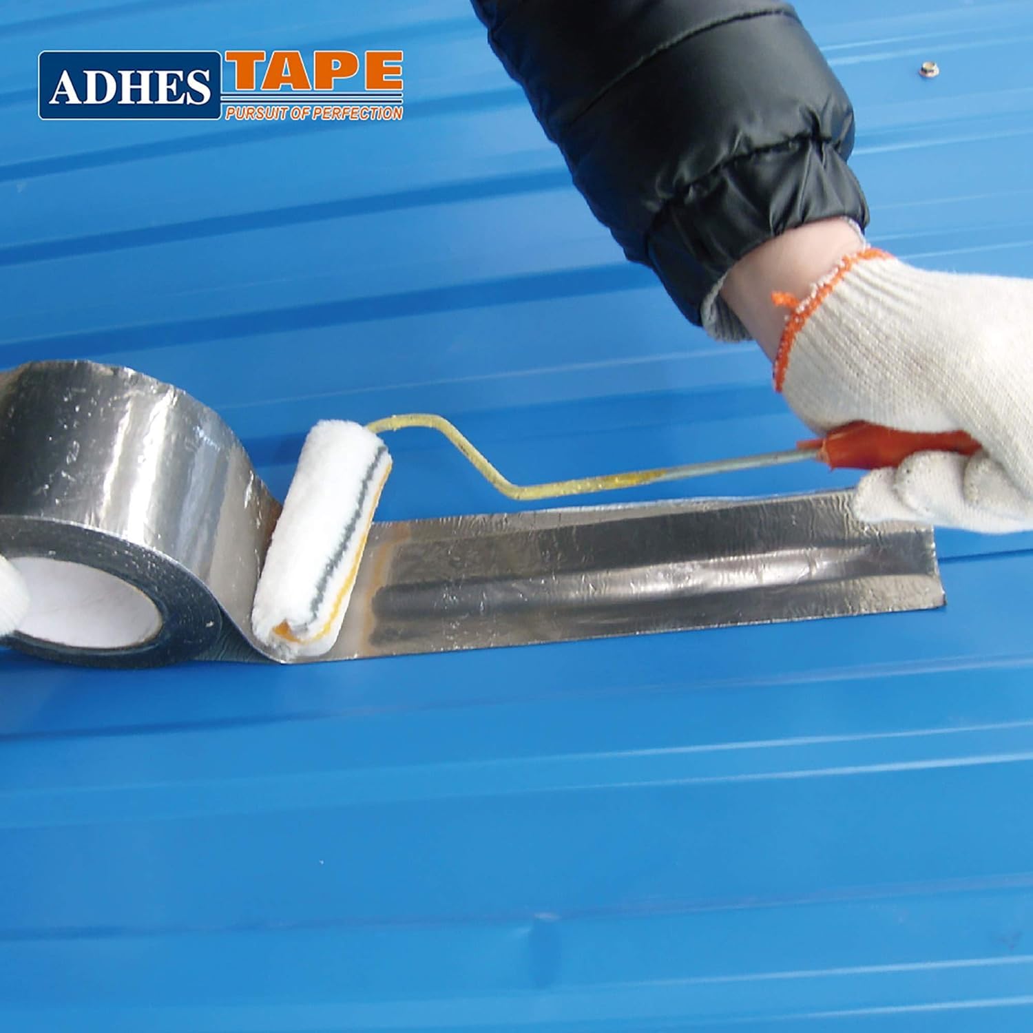 ADHES 30 Stück Aluminium Folienband hitzebeständiges klebeband metallklebeband silber, Hält 80 °C bis 100 °C stand, 2inch/50mm (Width) x70yard/64m(Length)