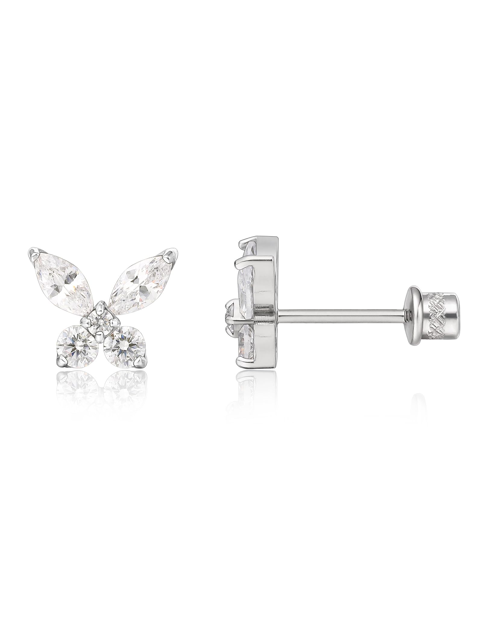 Limerencia Medizinische Titan Ohrringe, G23 Hypoallergen Gesundheitsstecker Ohrstecker mit Schraubverschluss, Nickelfreie Ohrringe für Damen, Mädchen und Kinder