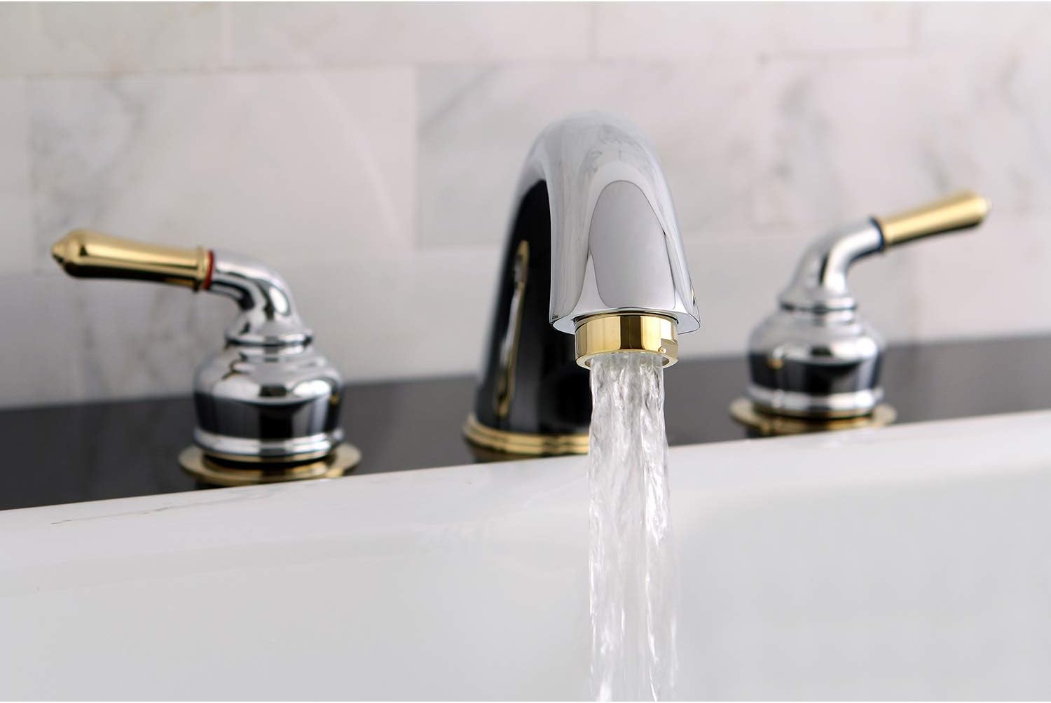 🛒 Crazy Deals Kingston Brass KC364 Magellan Roman Tub Faucet, 8-Inch Adjustable Center, Polished Chrome/Polished Brass Crazy Deals Kingston Brass KC364 Magellan Roman Tub Faucet, 8-Inch Adjustable Center, Polished Chrome/Polished Brass