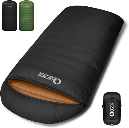 QEZER Saco de Dormir Plumón XXL