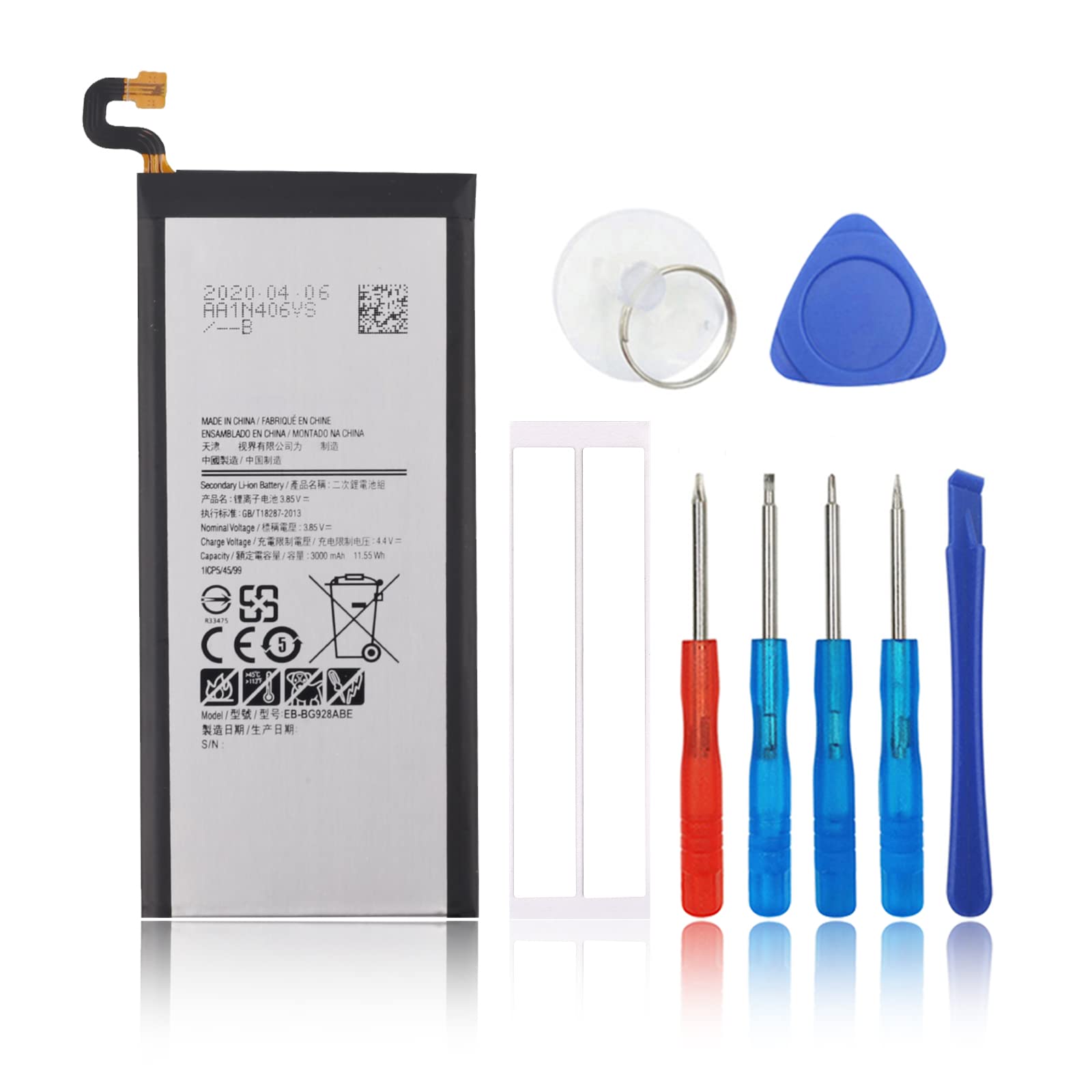 Replacement Battery Compatible with Samsung Galaxy S6 Edge Plus S6 Edge+ SM-G928 EB-BG928ABE with Tools