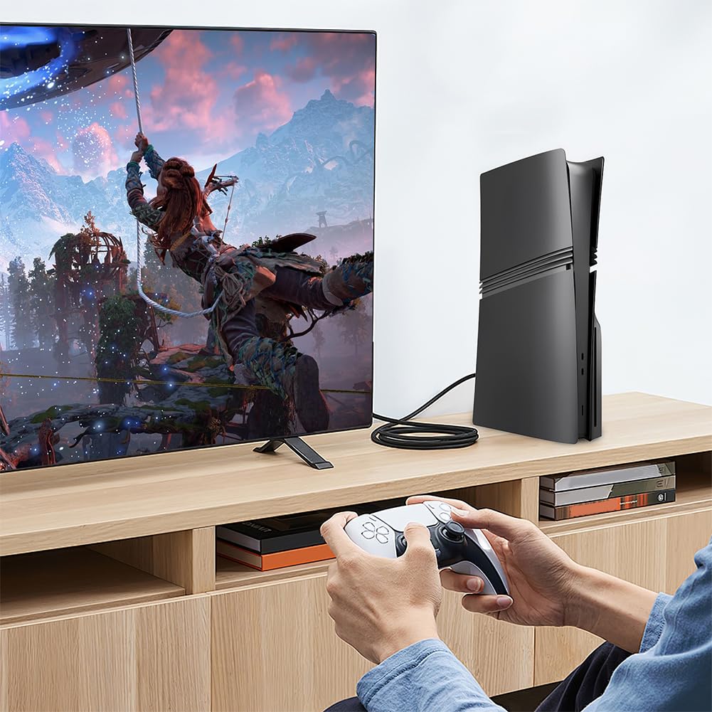 GETBSTOOP Coque de protection pour console Ps5 Pro version lecteur optique/version numérique, coque de remplacement pour plaque frontale rigide Ps5 Pro, accessoire de jeu, coque de protectio