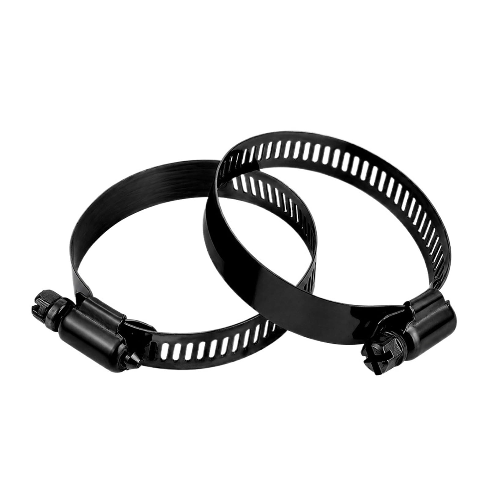 Wenh One Color Adjustable Black Hose Clamps 6-311Mm Adjustable 304 Sus Worm Gear Hose Clamps For Pipe Fuel Line Plumbing Tube Automotive(232-254Mm(1 Piece))
