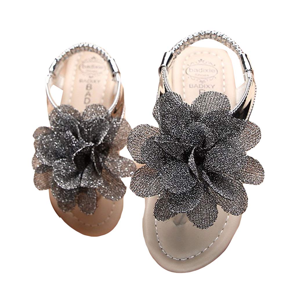 Hopscotch Girls PU Applique Floral Flipflops In Silver Color For, UK : 5.5 (YUQ-3371205) (B08WKRB136) Amazon Price History, Amazon Price Tracker