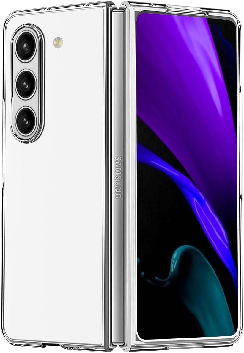 Case for Samsung Galaxy Z Fold 5 Case Clear, [Anti-Yellow] Transparent Slim Fit Protection Phone Case for Samsung Galaxy Z Fold 5 5G