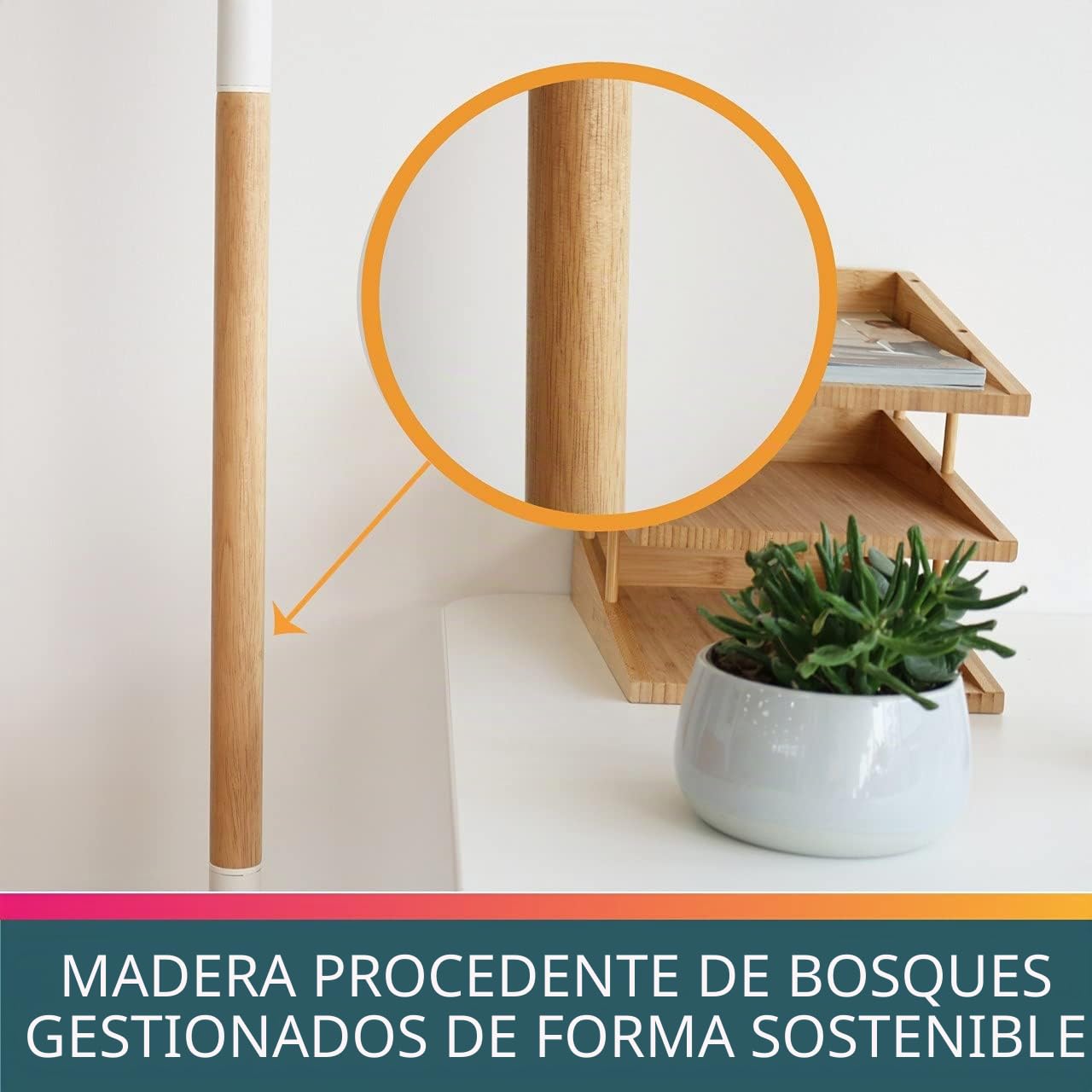 Unilux 400110157 Foco LED al techo pryska en madera y con ledes de 40 vatios, Incorporado con regulador de intensidad táctil para 3 lichtintentsitäten Blanco