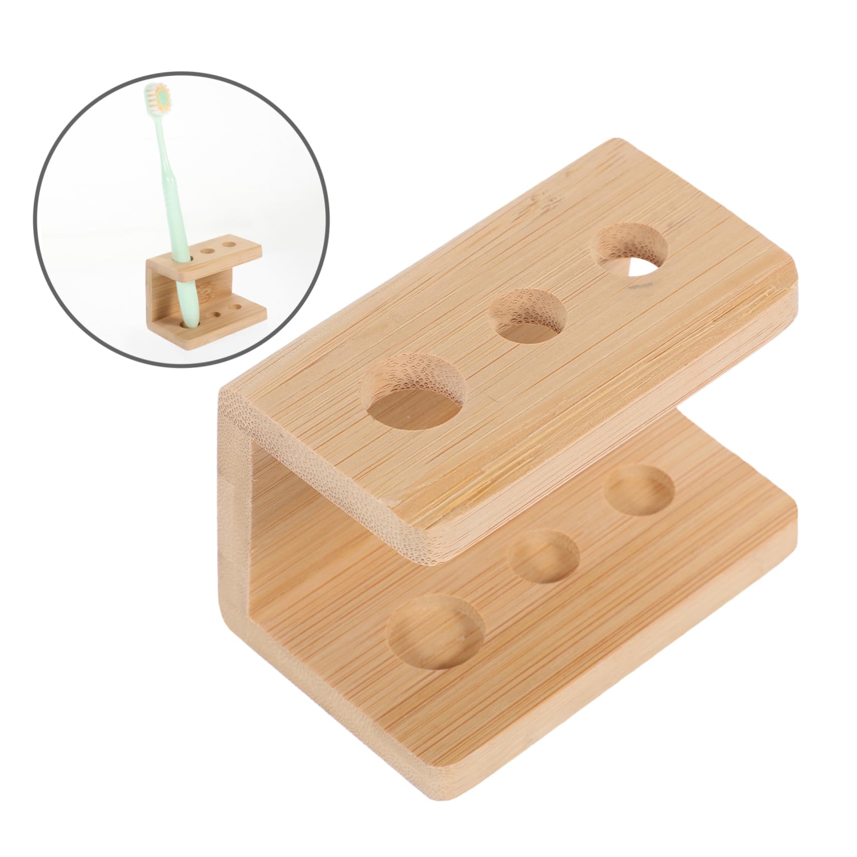 Cabilock 5piezas Soporte De Cepillos De Dientes De Organizador De Huecos para Baño Soporte Multifuncional para Cepillos De Maquillaje y Otros Accesorios