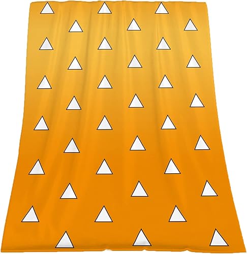 Miniatura 2 de Manta de anime de 40 x 50 pulgadas, de Demon Agatsuma Zenitsu, súper suave, manta de franela de microfibra para sofá, sala de estar, dormitorio,