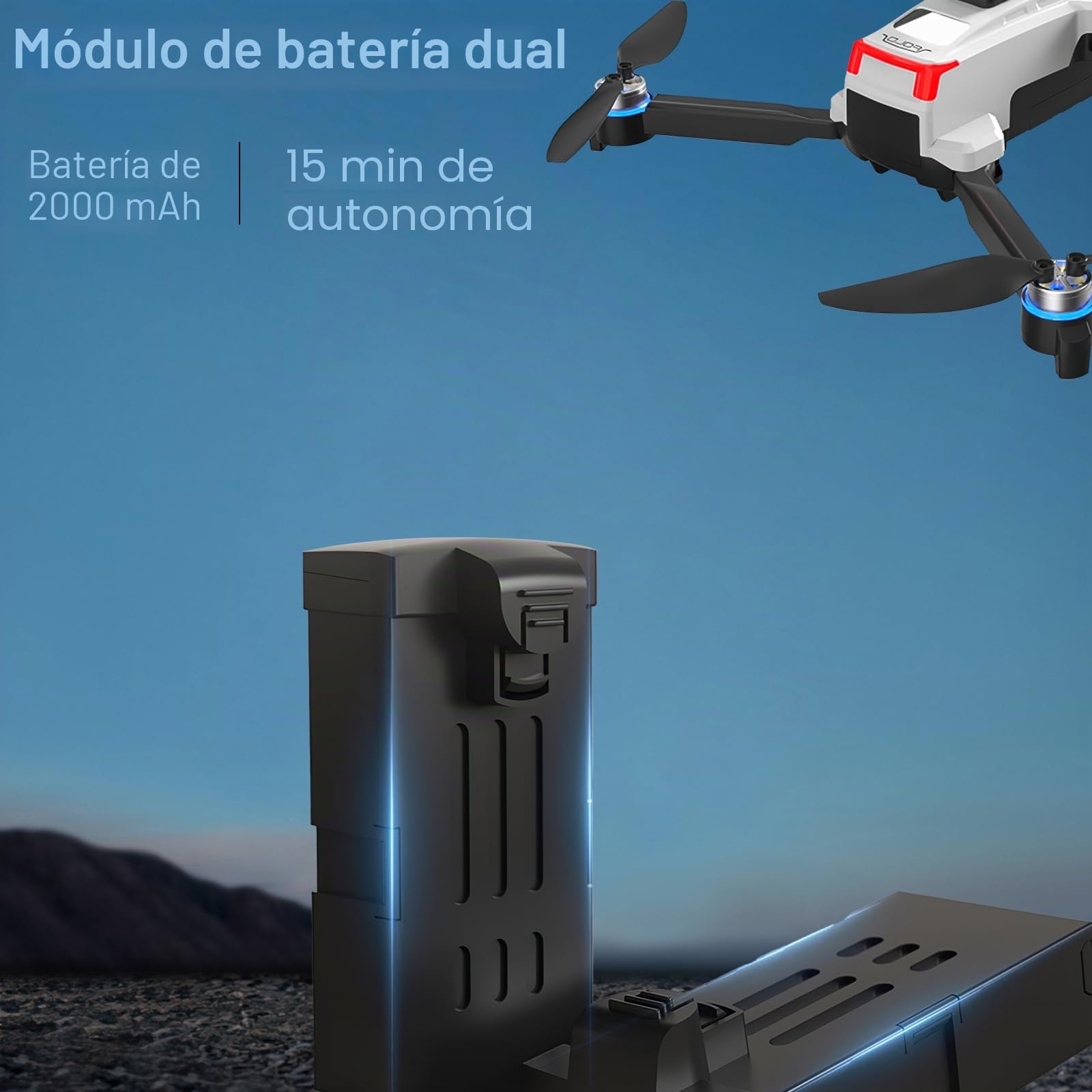 OBEST Mini dron con cámara 4K, mini dron para niños, drone motor sin escobillas con luces, posicionamiento de flujo óptico, prevención inteligente de obstáculos, transmisión inalámbrica FPV, 2