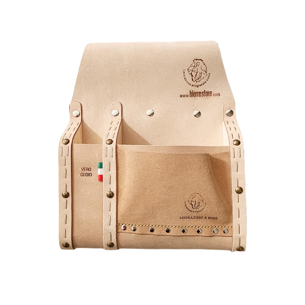 BORSA DA CARPENTIERE IN CUOIO PORTATTREZZI MADE IN ITALY ARTIGINALE