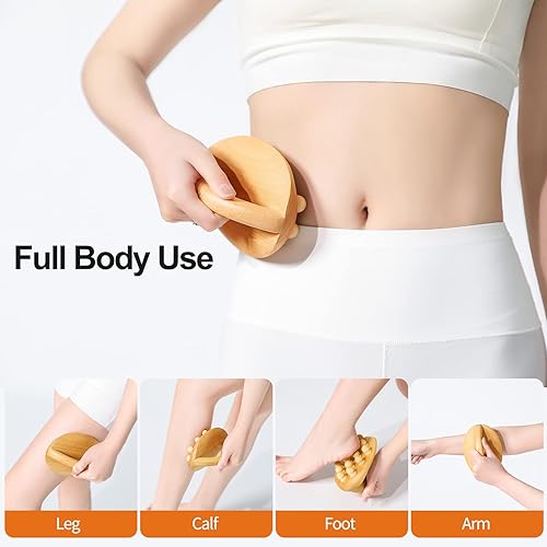 Miniatura 2 de Herramientas de masaje de terapia de madera 7 en 1, regalos para mujeres y hombres, regalos de Navidad para familiaamigopapámamá, masajeador de