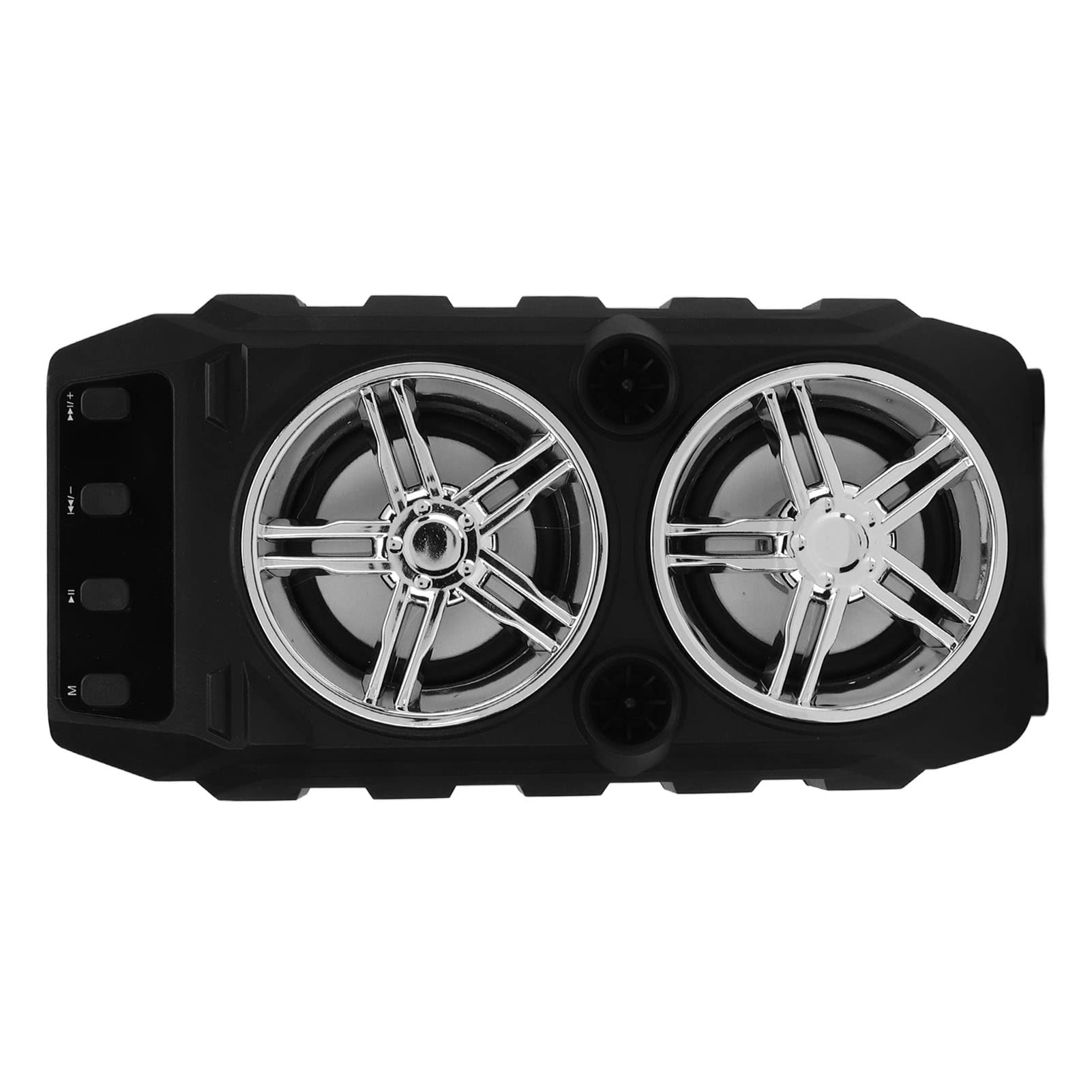 Altoparlante Bluetooth portatile esterno con doppio subwoofer ad alto volume U Disk Scheda di memoria per campeggio grigio argento