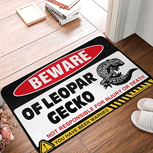 Grand tapis de porte COTECI Attention aux léopards 50x80cm - 2