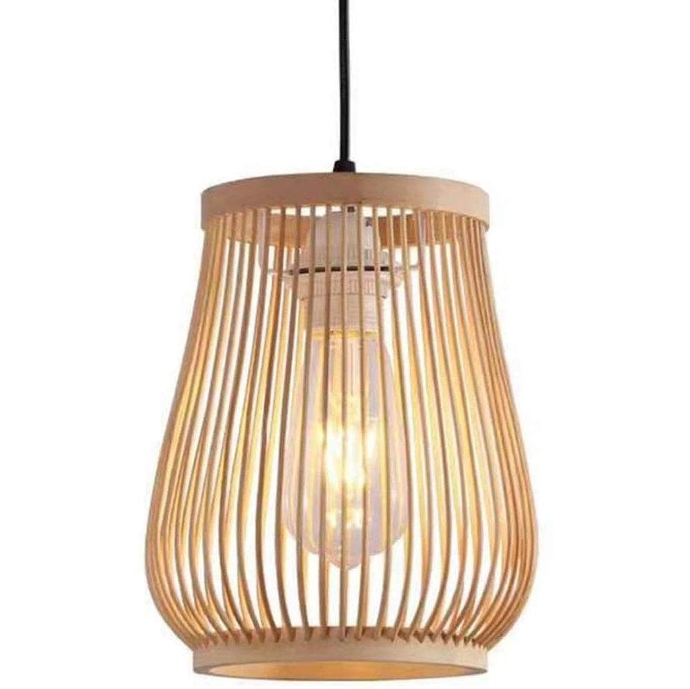 Lustre rotin avec douille E26 suspension en bambou tressé Fu Yu