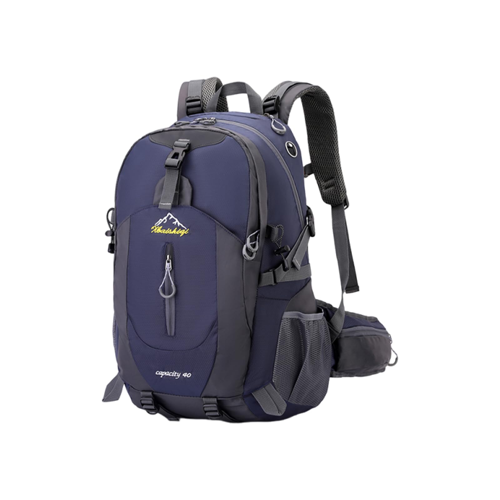 Zaino da Escursionismo 40L Zaino Giornaliero Traspirante con Sistema Ergonomico Anti Pressione Zaini Outdoor Impermeabile per Campeggio Viaggi Blu Scuro
