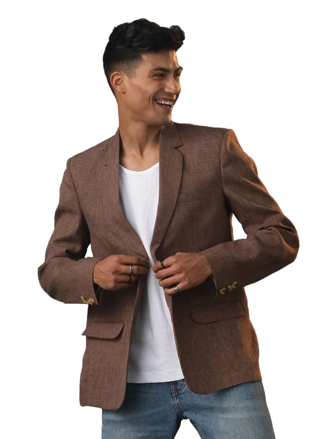 Men's Open Front Regular Blazer