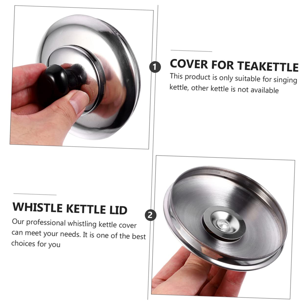 MAGICLULU 3pièces Couvercle De Remplacement Inoxydable Pour Bouilloire Siffleur Accessoire Pratique Pour Équipements De Cuisine